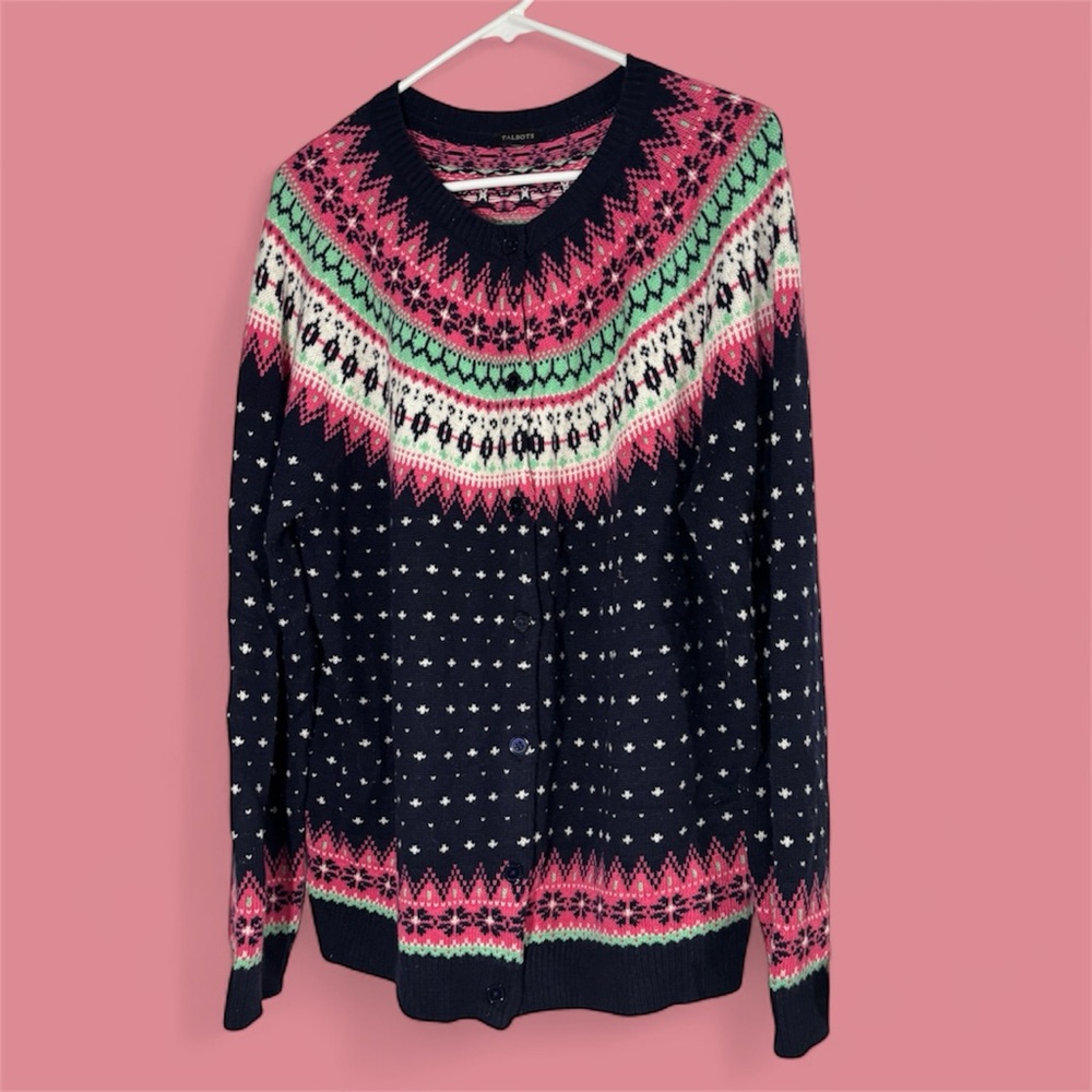 Talbots wool blend cardigan sweater